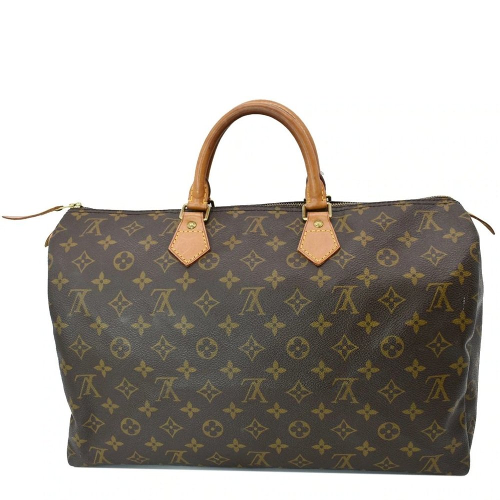 LOUIS VUITTON  Speedy 40 Monogram Canvas Satchel Bag - Picture 3 of 11